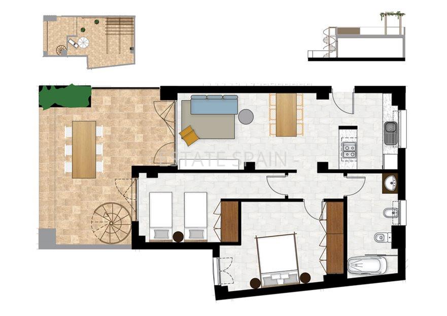 Пентхаус в Эль-Кампельо 57 м2 №ART2167243F6  - Продажа - 23 large