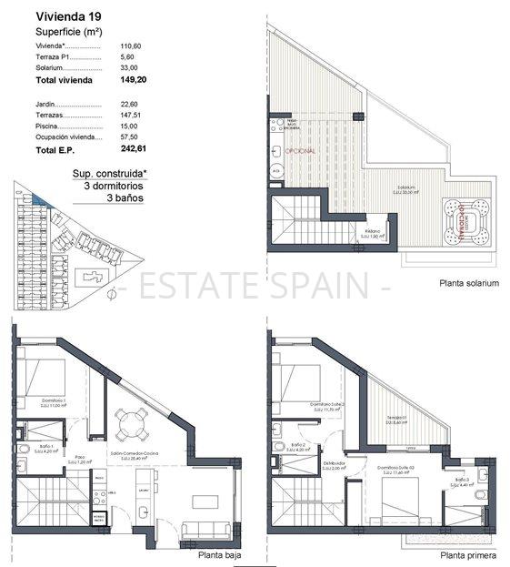 Вилла в Лос-Алькасарес 110 м2 №VL263137901B  - Продажа - 46 large