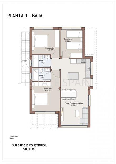 Вилла в Вера 90 м2 №VL2510102B898  - Продажа - 42 large