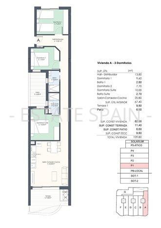 Апартаменты в Торревьехе 102 м2 №ART2511265880D  - Продажа - 13 preview