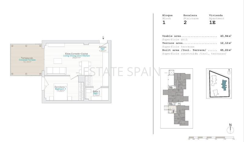 Апартаменты в Дении 51 м2 №ART25917F84ED  - Продажа - 15 preview