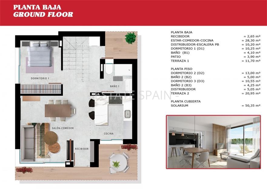 Шале в Сан-Мигель-де-Салинас 130 м2 №TAU18326D113  - Продажа - 9 large