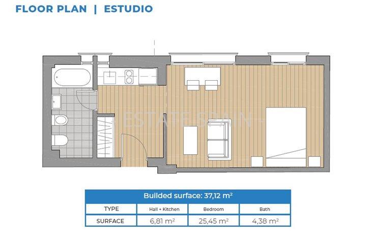 Студия в Малаге 37 м2 №ART191126E2F35  - Продажа - 18 preview