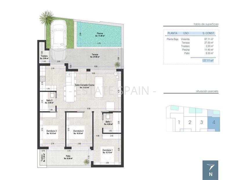 Бунгало в Сан-Педро-дель-Пинатар 87 м2 №BL25101069CD2  - Продажа - 6 large