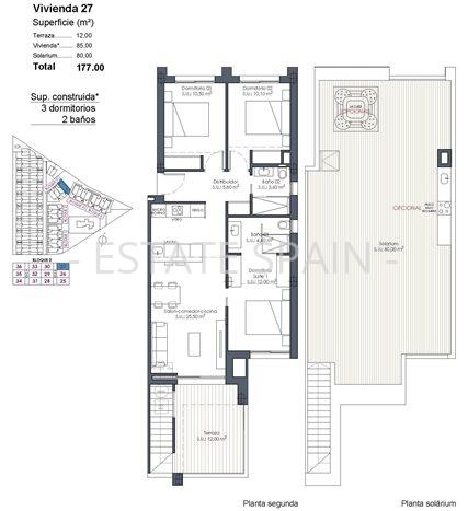 Апартаменты в Лос-Алькасарес 85 м2 №ART26331AAB65  - Продажа - 35 preview