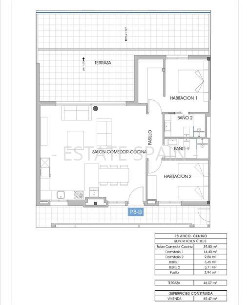 Апартаменты в Вильяхойосе 85 м2 №ART261166EFEE  - Продажа - 8 large
