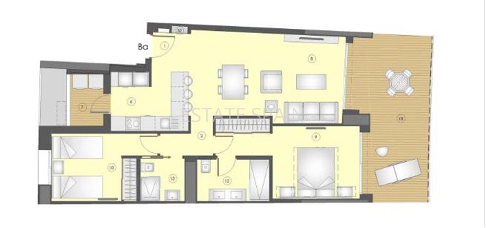 Апартаменты в Бенидорме 110 м2 №ART194357B8B  - Продажа - 24 preview