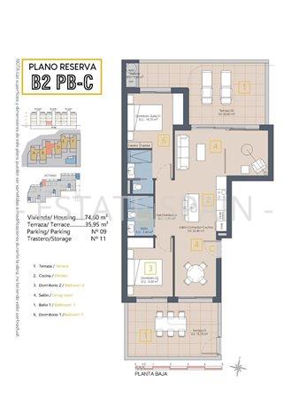 Апартаменты в Лос-Алькасарес 100 м2 №ART25109F88B6  - Продажа - 9 preview