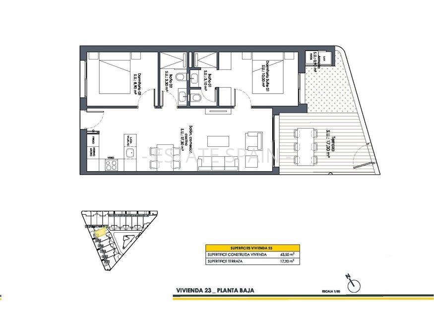 Бунгало в Сан Фульхенсио 63 м2 №BL25917DEA0D  - Продажа - 15 large