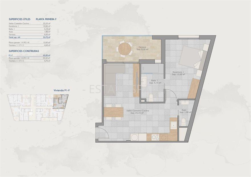 Апартаменты в Сан-Педро-дель-Пинатар 63 м2 №ART2633079570  - Продажа - 11 large