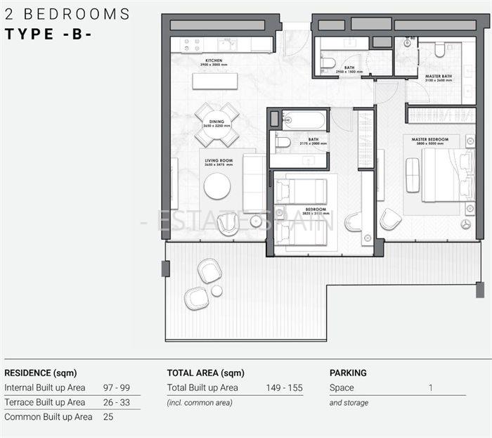 Апартаменты в Новая Золотая Миля 149 м2 №ART239452303  - Продажа - 9 large