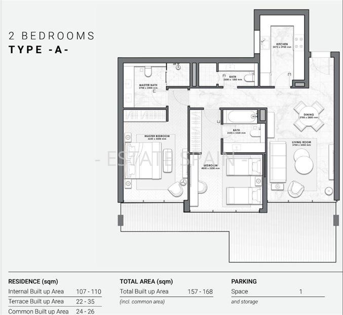 Апартаменты в Новая Золотая Миля 149 м2 №ART239452303  - Продажа - 8 large