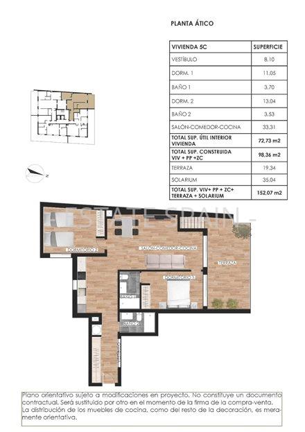 Апартаменты в Торревьехе 98 м2 №ART2511141CEB9  - Продажа - 36 large