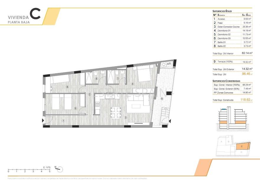 Апартаменты в Торревьехе 96 м2 №ART2613027B16  - Продажа - 10 large