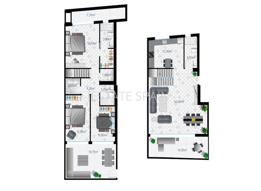 Дуплекс в Гуардамар-дель-Сегура 116 м2 №BL195155DC58  - Продажа - 22 large