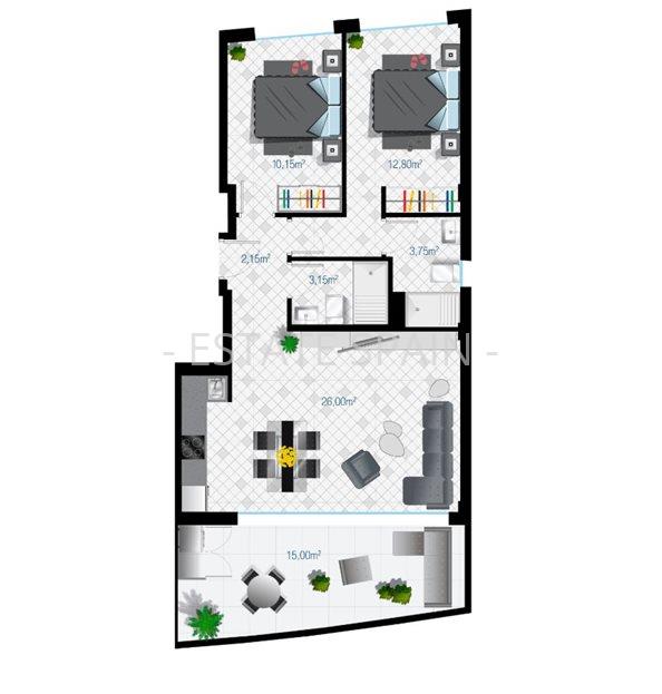 Дуплекс в Гуардамар-дель-Сегура 116 м2 №BL195155DC58  - Продажа - 24 large