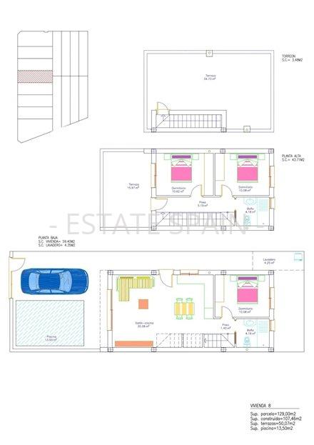 Вилла в Сан-Педро-дель-Пинатар 107 м2 №VL25109F693A  - Продажа - 21 large