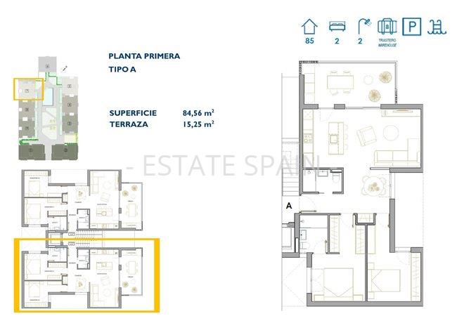 Апартаменты в Сан-Педро-дель-Пинатар 84 м2 №ART259170EDC5  - Продажа - 5 preview