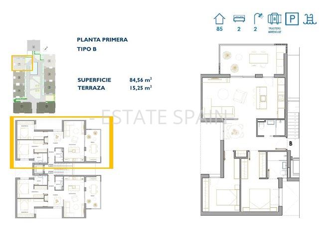 Апартаменты в Сан-Педро-дель-Пинатар 84 м2 №ART259170EDC5  - Продажа - 6 preview