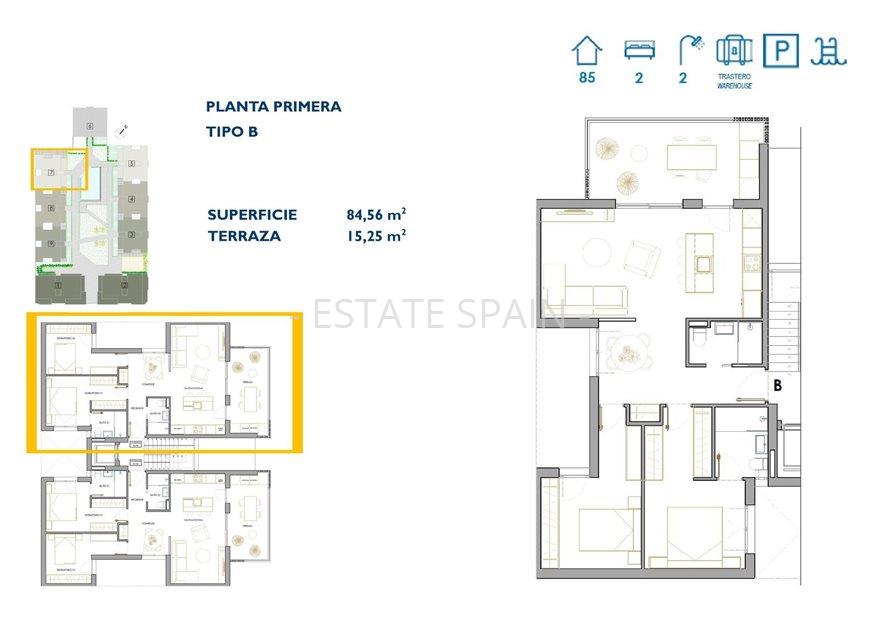 Апартаменты в Сан-Педро-дель-Пинатар 84 м2 №ART259170EDC5  - Продажа - 6 large