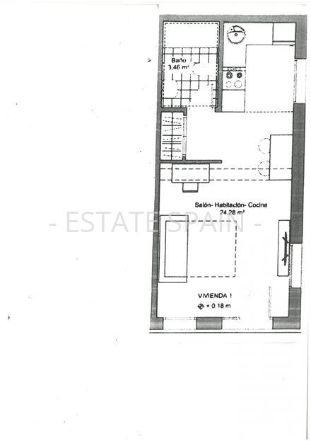 Студия в Тарифе 32 м2 №ART221060F7BF  - Продажа - 14 large