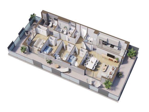 Квартира в Оспиталете 111 м2 №ART23822F3E7C  - Продажа - 11 preview