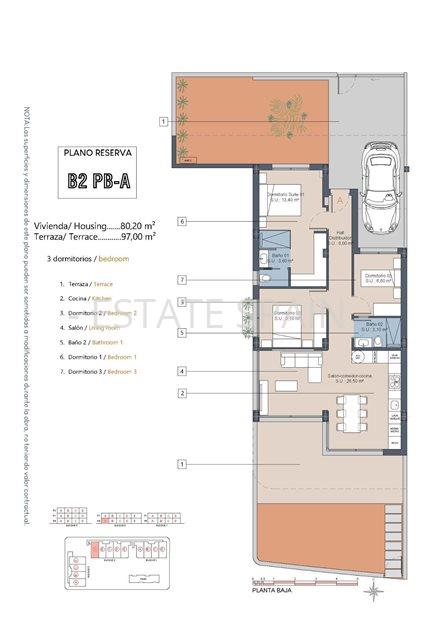 Бунгало в Лос-Алькасарес 80 м2 №BL25109500F7  - Продажа - 17 large
