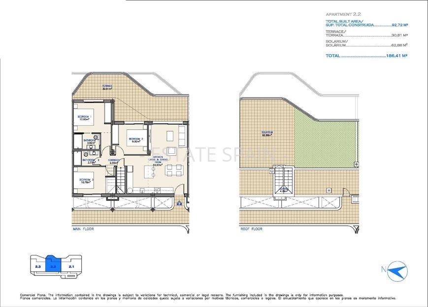 Апартаменты в Лос-Алькасарес 92 м2 №ART251091E941  - Продажа - 14 large