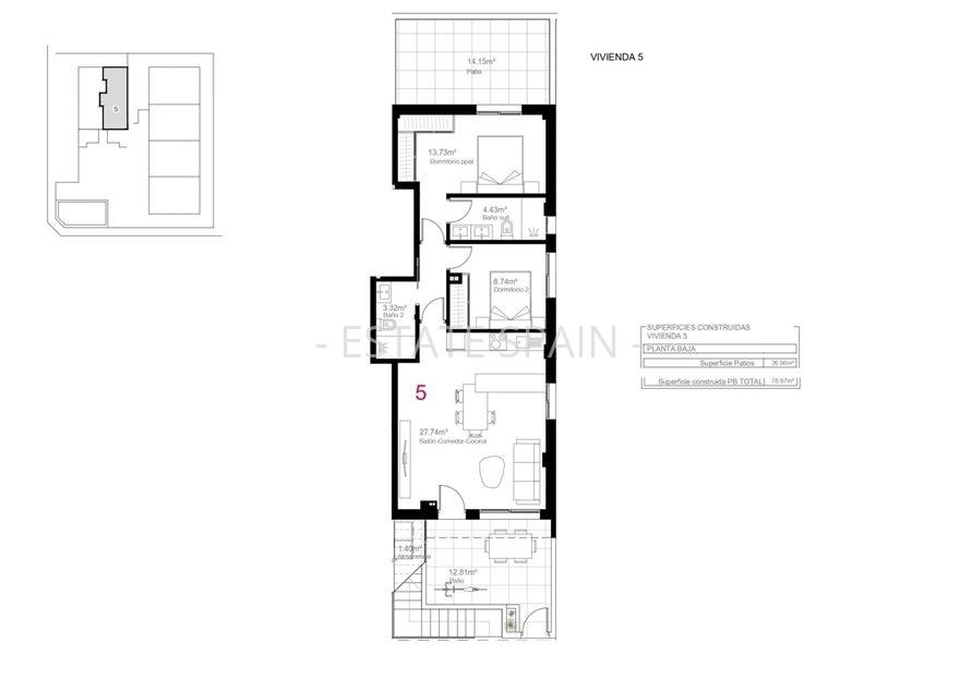 Бунгало в Пилар-де-ла-Орадада 76 м2 №BL25917036F7  - Продажа - 8 large