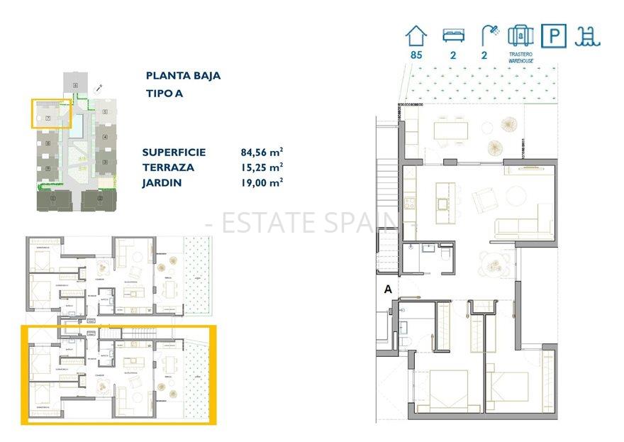 Апартаменты в Сан-Педро-дель-Пинатар 84 м2 №ART25102477B9  - Продажа - 6 large