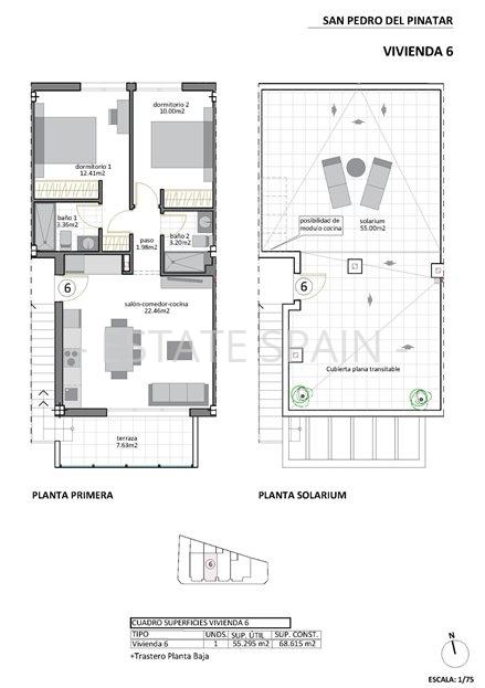 Бунгало в Сан-Педро-дель-Пинатар 74 м2 №BL25102BE487  - Продажа - 6 large