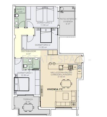 Апартаменты в Гуардамар-дель-Сегура 101 м2 №ART191113778B3  - Продажа - 7 preview