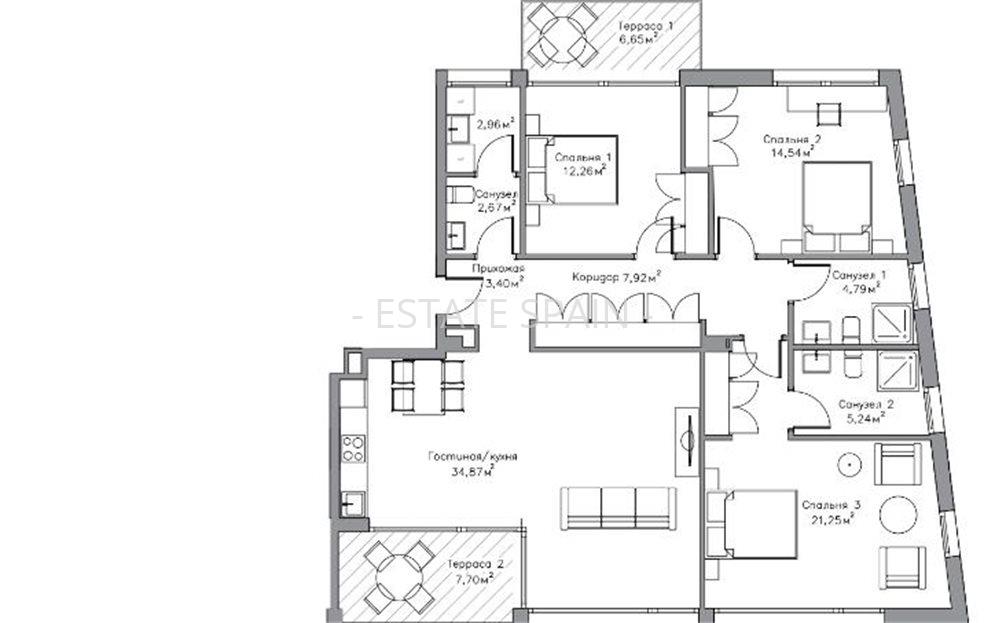 Апартаменты в Плайя-де-Аро 142 м2 №ART2031071917  - Продажа - 12 large