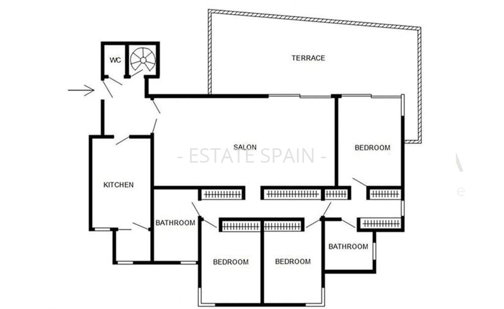 Апартаменты в Кальвия 180 м2 №ART238815A65  - Продажа - 24 large
