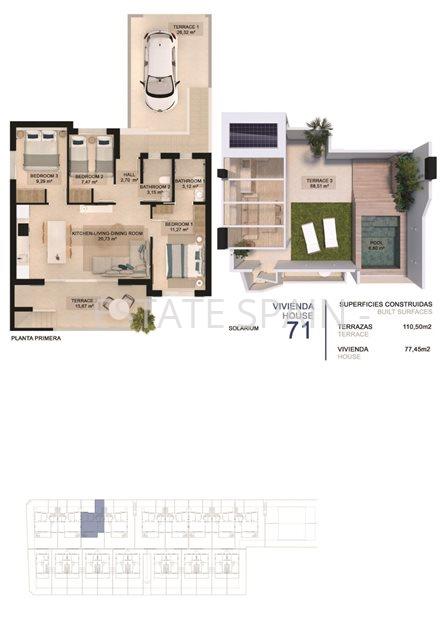 Бунгало в Торре де ла Орададе 78 м2 №BL262955460  - Продажа - 17 large