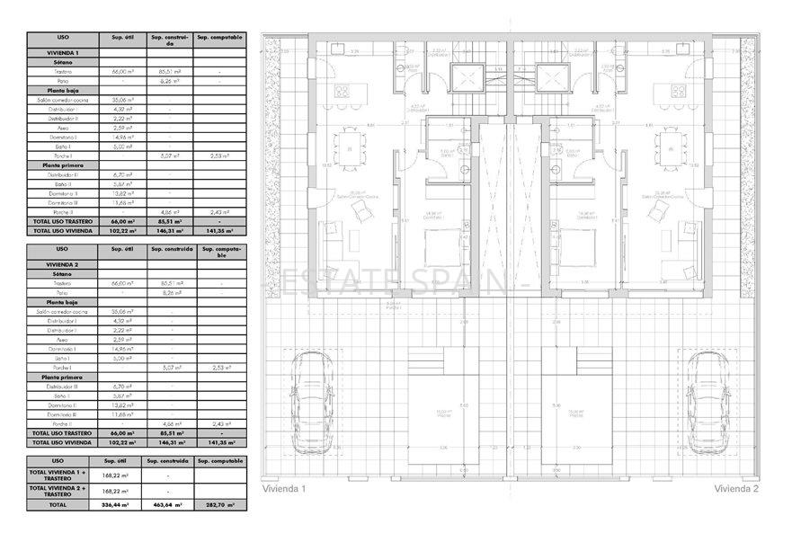 Вилла в Бенихофаре 141 м2 №VL262131ABCE  - Продажа - 45 large