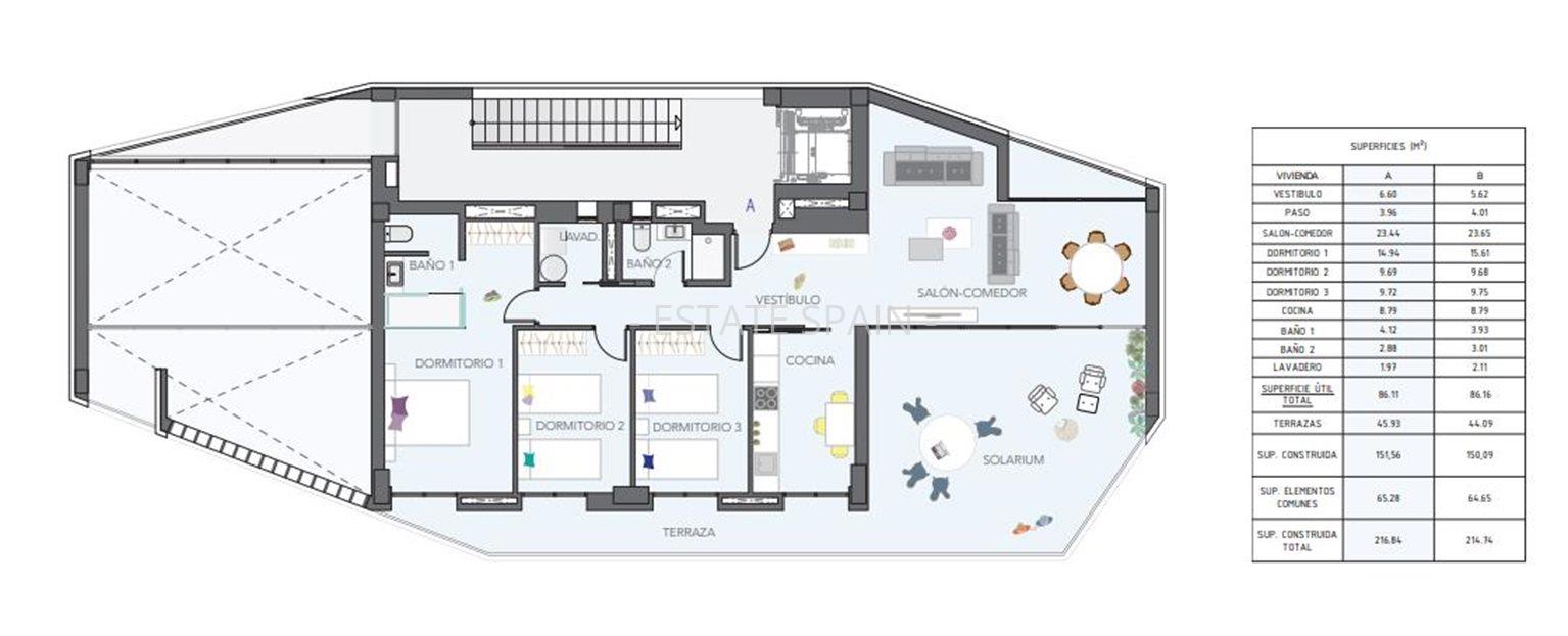 Апартаменты в Аликанте 121 м2 №ART202576C7B  - Продажа - 12 large