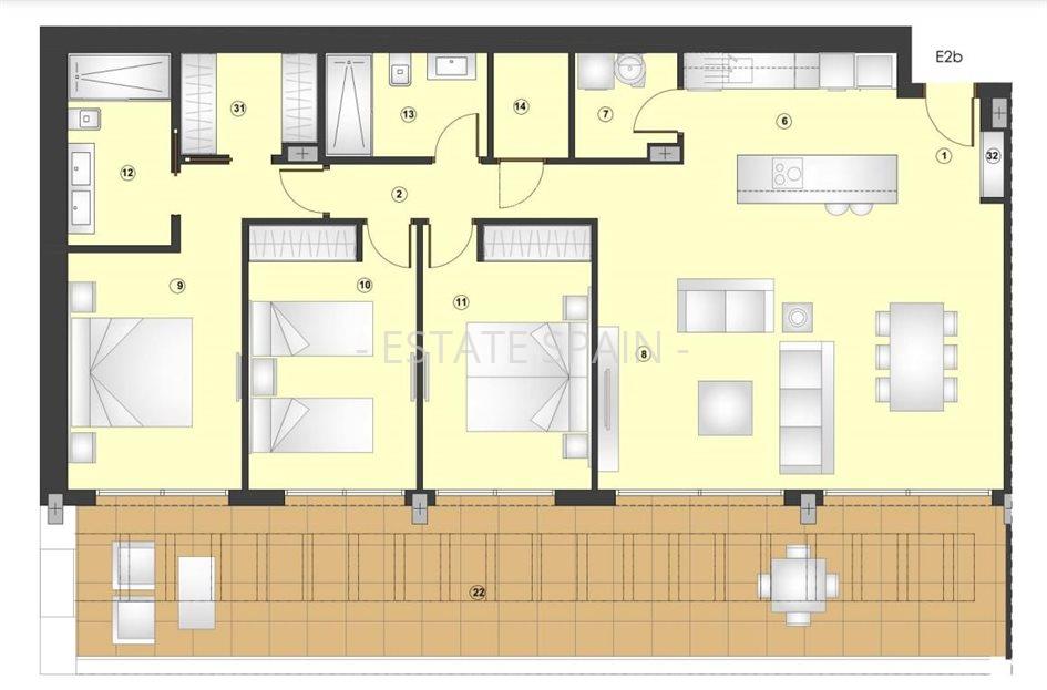 Апартаменты в Эстепоне 168 м2 №ART24515FE3FF  - Продажа - 13 large