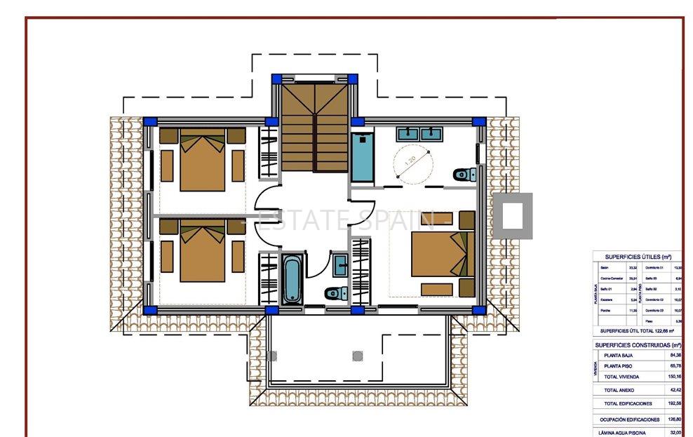 Вилла в Пиносо 150 м2 №VL251095CA2E  - Продажа - 24 large