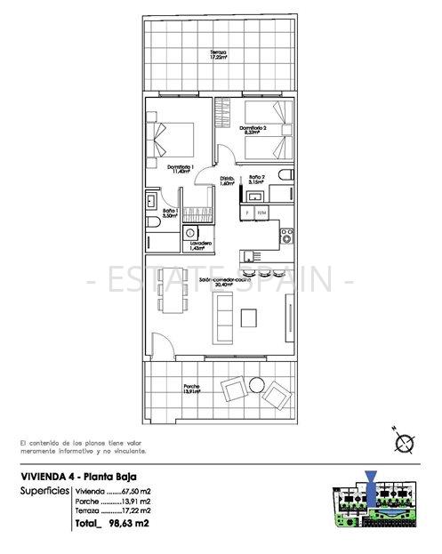 Бунгало в Пилар-де-ла-Орадада 67 м2 №BL25917D2AB8  - Продажа - 6 large