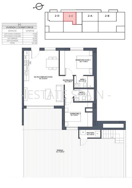 Апартаменты в Бенихофаре 75 м2 №ART251010E9382  - Продажа - 14 large