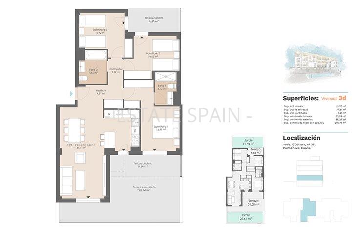 Апартаменты в Кальвия 163 м2 №ART263166A296  - Продажа - 7 preview