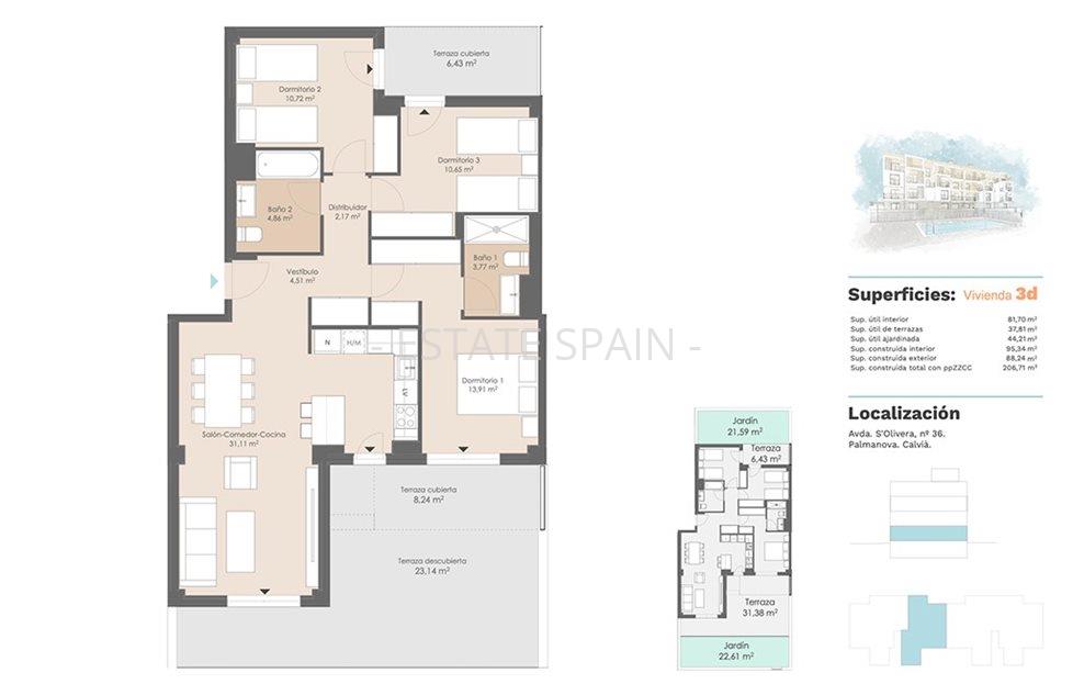 Апартаменты в Кальвия 163 м2 №ART263166A296  - Продажа - 7 large