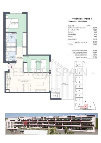 Апартаменты в Бенихофаре 66 м2 №ART251094180F  - Продажа - 33 preview