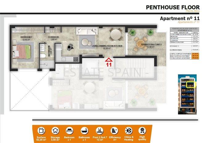 Апартаменты в Торревьехе 75 м2 №ART25917CDE04  - Продажа - 24 preview