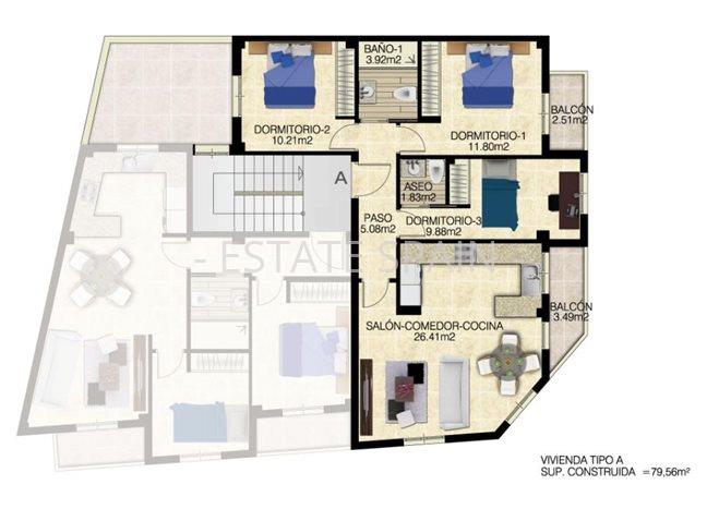 Апартаменты в Хакарилья 80 м2 №ART24749B672  - Продажа - 40 preview