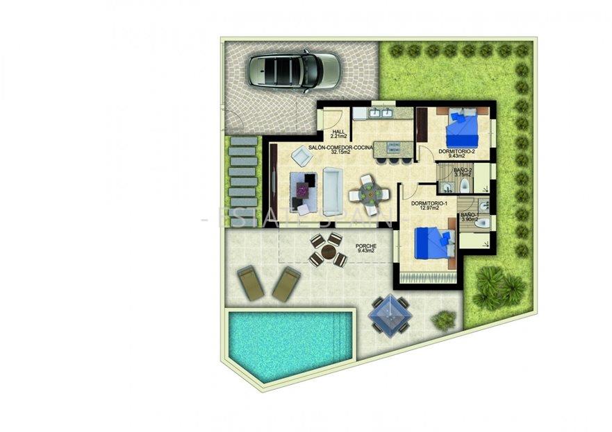 Вилла в Бенихофаре 90 м2 №VL25101060E84  - Продажа - 3 large