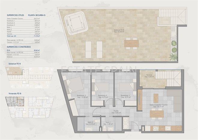 Апартаменты в Сан-Педро-дель-Пинатар 82 м2 №ART26330C6600  - Продажа - 11 preview