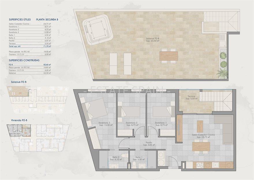 Апартаменты в Сан-Педро-дель-Пинатар 82 м2 №ART26330C6600  - Продажа - 11 large