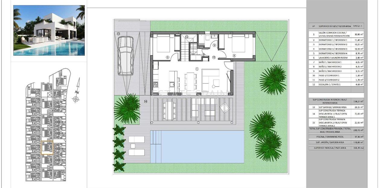 Вилла в Финестрате 114 м2 №VL262178B77B  - Продажа - 11 large